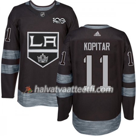 Miesten NHL Los Angeles Kings Pelipaita Anze Kopitar 11 1917-2017 100th Anniversary Adidas Musta Authentic